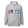 USA-ISRAEL Flags Unisex Heavy Blend Zip Hoodie - 3