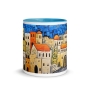 Jerusalem Houses Mug with Color Inside - 2