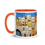 Jerusalem Houses Mug with Color Inside - 7