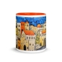Jerusalem Houses Mug with Color Inside - 8