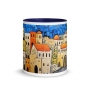 Jerusalem Houses Mug with Color Inside - 11