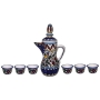  8-Piece Coffee Set - Flowers. Armenian Ceramic - 1