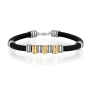 925 Sterling Silver & 9K Gold Three Blessings Silicon Bracelet - 1