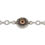 925 Sterling Silver and 14K Yellow Gold Esther Bracelet With Circular Medallion - 3