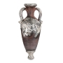 925 Sterling Silver Decorated Ceramic Wine Pitcher - 2