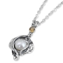 925 Sterling Silver Fresh Water Pearl & Citrine Stone Necklace - 2