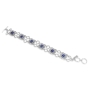 925 Sterling Silver Hope Bracelet with Blue Lapis Stones - 2
