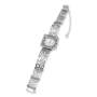 925 Sterling Silver Woman's Bellflower Pattern Watch - 3