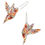  Adina Plastelina Hummingbird Silver Earrings - Millefiori - 1