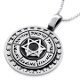 Angels Names Protection with Star of David & Onyx Stone Necklace - 1