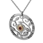 Blessing and Protection: Silver and Gold Pomegranate Necklace - 1