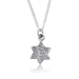 Double Sided Silver Star of David Pendant - 1