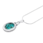 Eilat Stone and Silver Oval Necklace  - 3