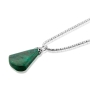 Eilat Stone and Silver Pear Necklace - 2