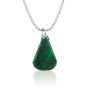 Eilat Stone and Silver Pear Necklace - 3
