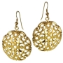 Exclusive 14K Gold Medallion Earrings - 1