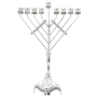 Extra Large Chabad Style Menorah - Silver Plated - 1