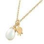 Gold Filled Mini Pomegranate Necklace with Pearl  - 1