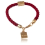 Gold Plated and Red Rope Bracelet - Healing (B) by Or Jewelry - 1