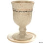 Handmade Ceramic Stemmed Kiddush Cup. Available in Different Colors - 2