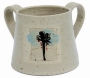 Handmade Ceramic Washing Cup- Palm Tree. Available in Different Colors - 1