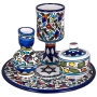 Havdalah Set - 5 Pieces. Armenian Ceramic - 1