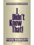  I Didn't Know That. Torah News U Can Use (Hardcover) - 1