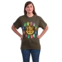  IDF T-shirt with Corps Insignia. Olive Green - 1