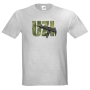  Israeli Uzi T-Shirt. Gray - 1