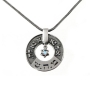  Large Silver Wheel Kabbalah Necklace - Healing (Numbers 12:13) - 5
