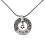  Large Silver Wheel Kabbalah Necklace - Porat Yosef/Evil Eye - 5