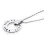  Large Silver Wheel Necklace - This Too Shall Pass - 7