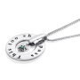  Large Silver Wheel Necklace - This Too Shall Pass - 5