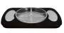  Masorett Wood, Glass and Silver Plated  Serving Tray - 1