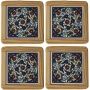  Set of 4 Flowers Coasters. Armenian Ceramic - 1