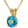 Shema Israel: 14K Gold and Swarovski Stone Necklace Micro-Inscribed with 24K Gold (Deuteronomy 6:4) - 8