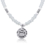 Shema Israel & Ana Bekoach: Silver and Opalite Necklace - 1