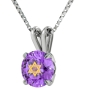 Shema Yisrael: Sterling Silver and Swarovski Stone Necklace Micro-Inscribed with 24K Gold (Deuteronomy 6:4) - 2