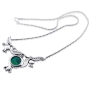Silver and Eilat Stone Pomegranates Necklace - 1