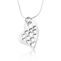 Solid Sterling Silver Heart Necklace - 1
