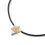 Sterling Silver & 14K Gold Plated Two Tone Star of David Necklace - 1