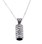 Sterling Silver Mezuzah Necklace - Priestly Blessing - 1