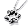 Sterling Silver Open Star of David Necklace - 1