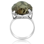 Sterling Silver with Round Topaz Stone Ring  - 3