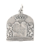  Tablets of the Law Silver Pendant - France - 19th Century - 1