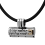 Traveler's Prayer: Sterling Silver and Gold Unisex Necklace - 1