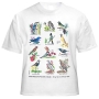  Wild Birds and Flowers of Israel. T-Shirt. White - 1