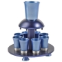 Yair Emanuel Anodized Aluminum Kiddush Fountain - Blue - 1