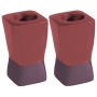 Yair Emanuel Anodized Aluminum Square Candlesticks - Variety of Colors - 3