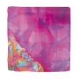  Yair Emanuel Painted Square Silk Scarf - Jerusalem - Pink - 1